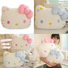 Hellokitty Plush Soft Pillow With Flower And Bow Decorations For Kids Gift