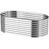 Planter, Metal Flower Planter with Safety Edge and Gloves, Open Bottom, 160W x 80D x 56H cm, Grey
