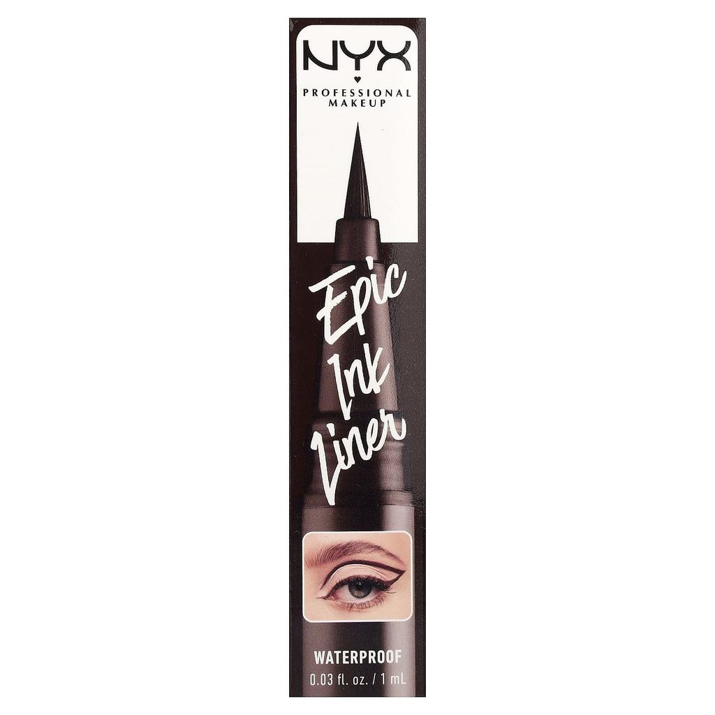 NYX Professional Makeup, Waterproof Epic Ink Liner, 04 Milk Chocolate, 1 ml (0.03 fl oz)