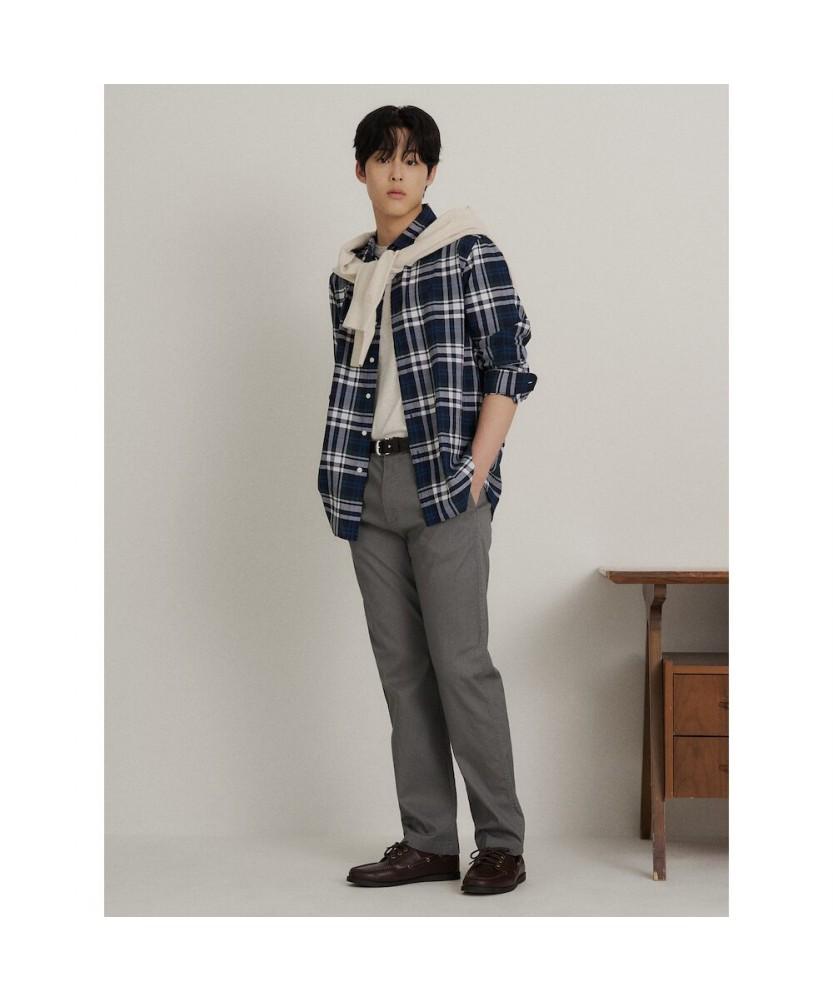 Binpolmen Pigment Washed Comfort Fit Chino Pants Grey