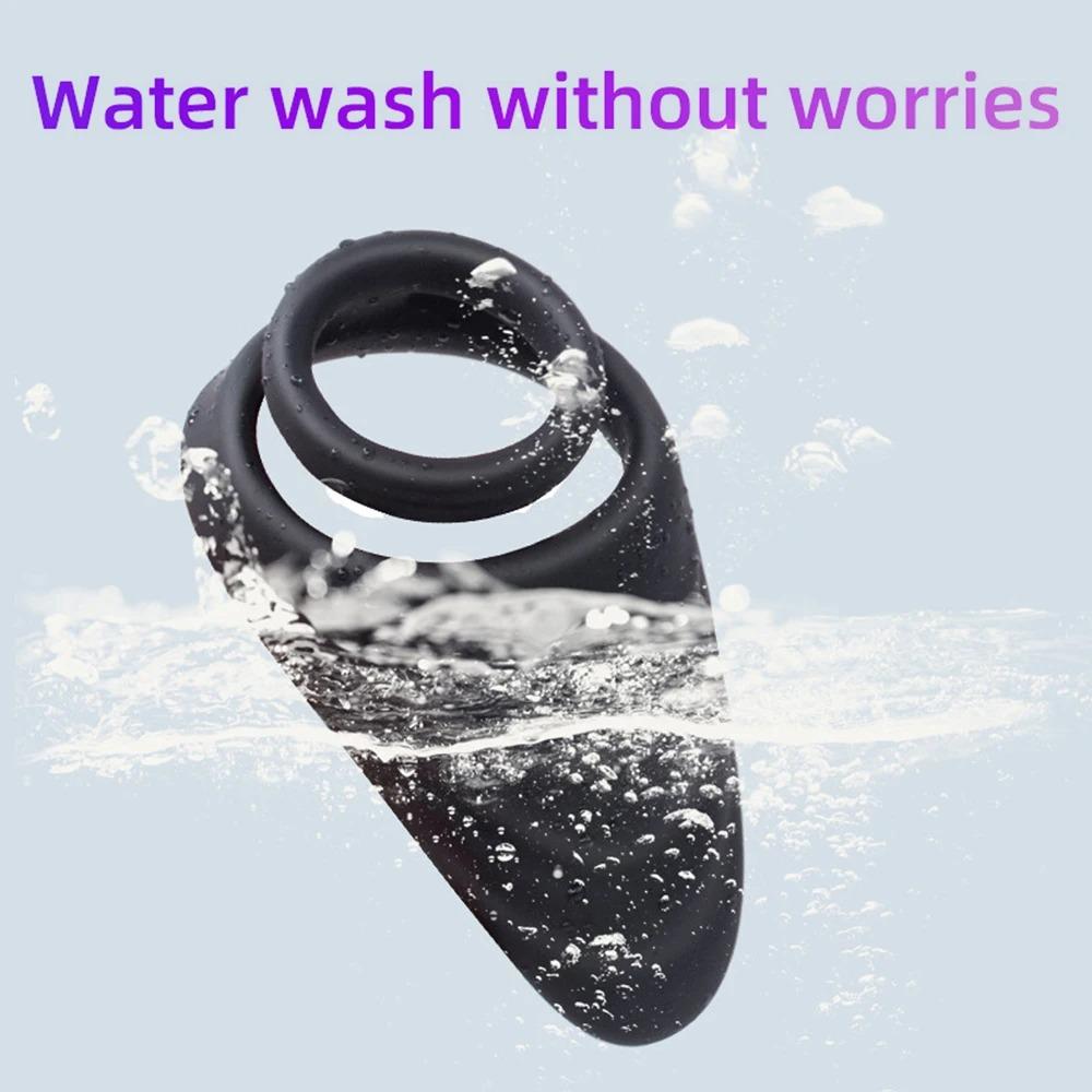 Penis Ring Silicone Semen Lock Ring Delay Ejaculation High Elasticity Time Lasting Cock Ring Sex Toys for Men Couples Adult 18+