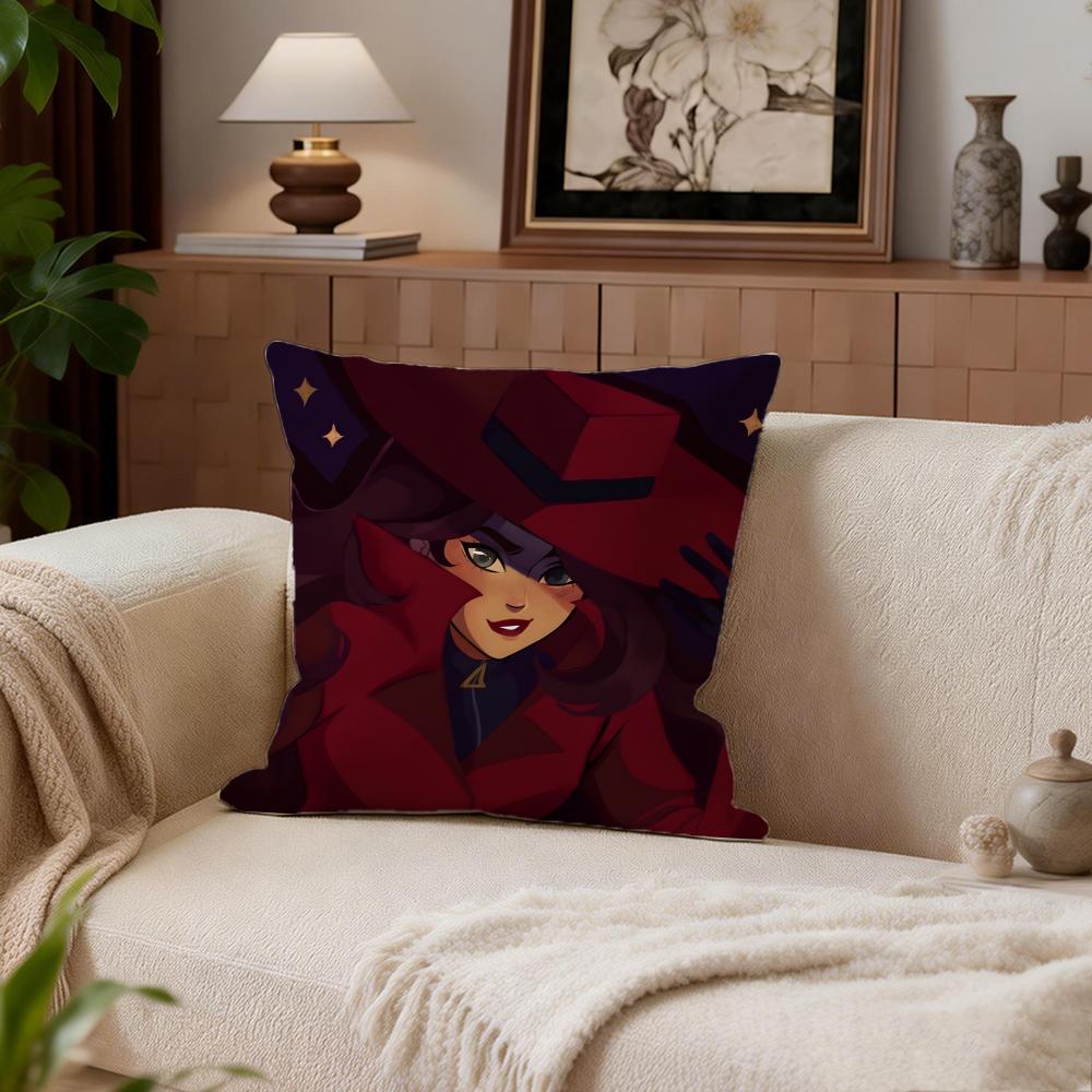 Detektiv Carmen Sandiego Kissenbezug Kissenbezug Set 4 Stück 50X50 45X45 40X40 Kissenbezug Dekorative Sofa Heimdekor