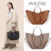Polen Pollingen Cowhide Bucket Bag - Large Capacity Women's Tote & Handbag for Commuting