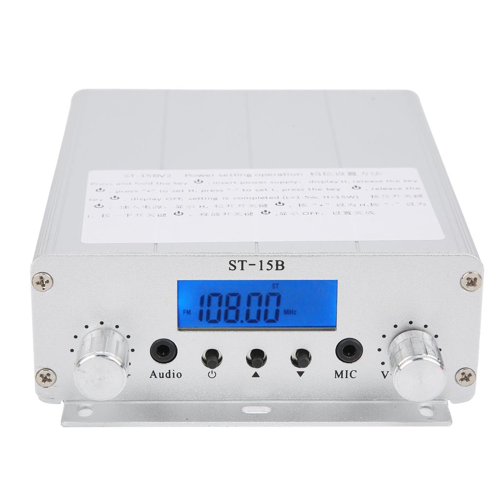 FM Transmitter TNC Interface for Radio Broadcast Station 87‑108MHZ 1.5W/5W HY‑ST‑15BV2
