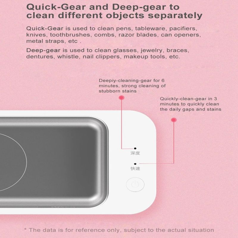 XIAOMI YOUPIN Lofans CS-602 Ultrasonic Cleaning Machine Box High Frequency Vibration Wash Cleaner Washing Jewelry Glasses Watch