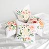 4 Pcs Double Sided Blush Rose Cushion Covers, Watercolor Floral Throw Pillow Cases (No Inserts)