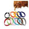 Id 12pcs Adjustable Collars Velcro Whelping Bands Puppy Kitten Newborn Tags Pet