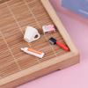 4Pcs/Set 1:12 Dollhouse Miniature Toiletries Model Decor Toothpaste Toothbrush Cup Soap