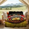 1PC Germany Football Emblem Printed Soft Flannel Blanket Throw for Adult Bedroom Living Room Sofa Camping Travel Fan gifts Christmas Gifts