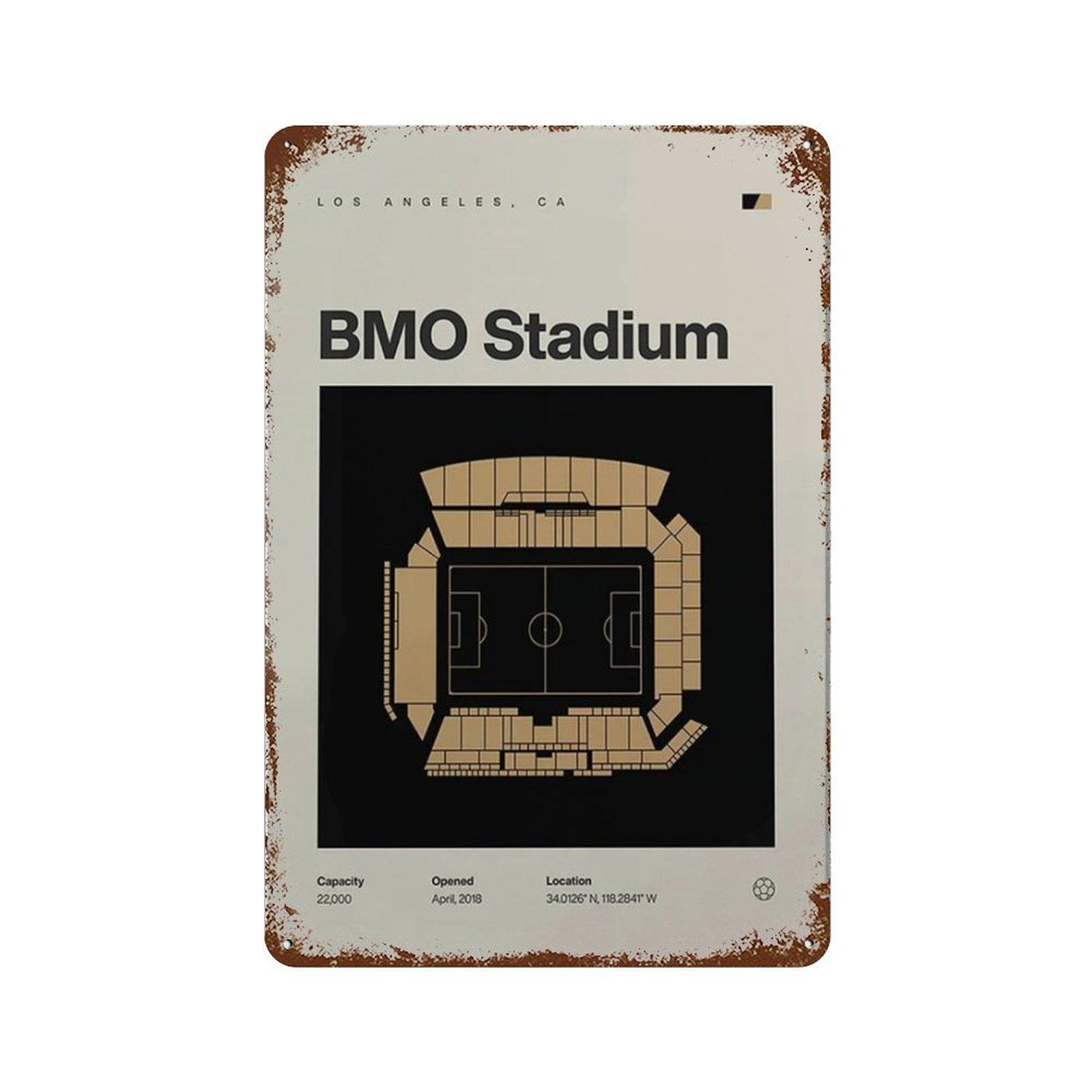 

Vintage Metal Posters Signs Modern Famous Football Stadium Nordic Style Wall Art Poster for Living Bar 20x30cm
