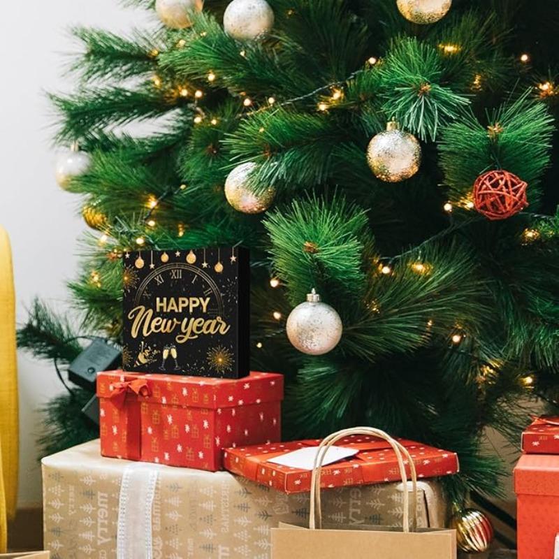 2D Flat Acrylic New Year's Happy Decoration, Indoor and Outdoor Decoration - No Need for Batteries/electricity, Free Day Decoration, Shop Decoration,