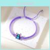 Stitch Cartoon Beaded Bracelet With Crystal String For Women And Men
