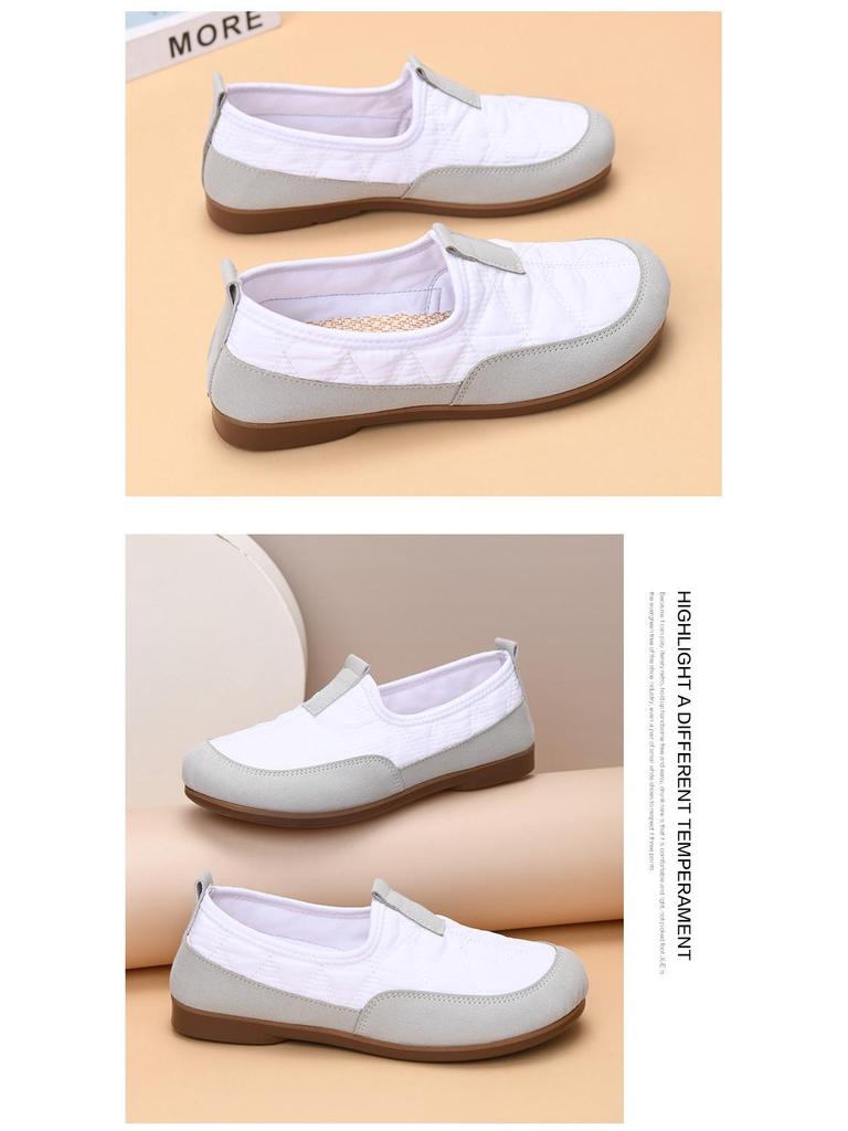 Mocasines Casuales para Mujer - Suela Blanda, Sin Cordones, Ligeros, Transpirables y Cómodos para Primavera y Otoño.