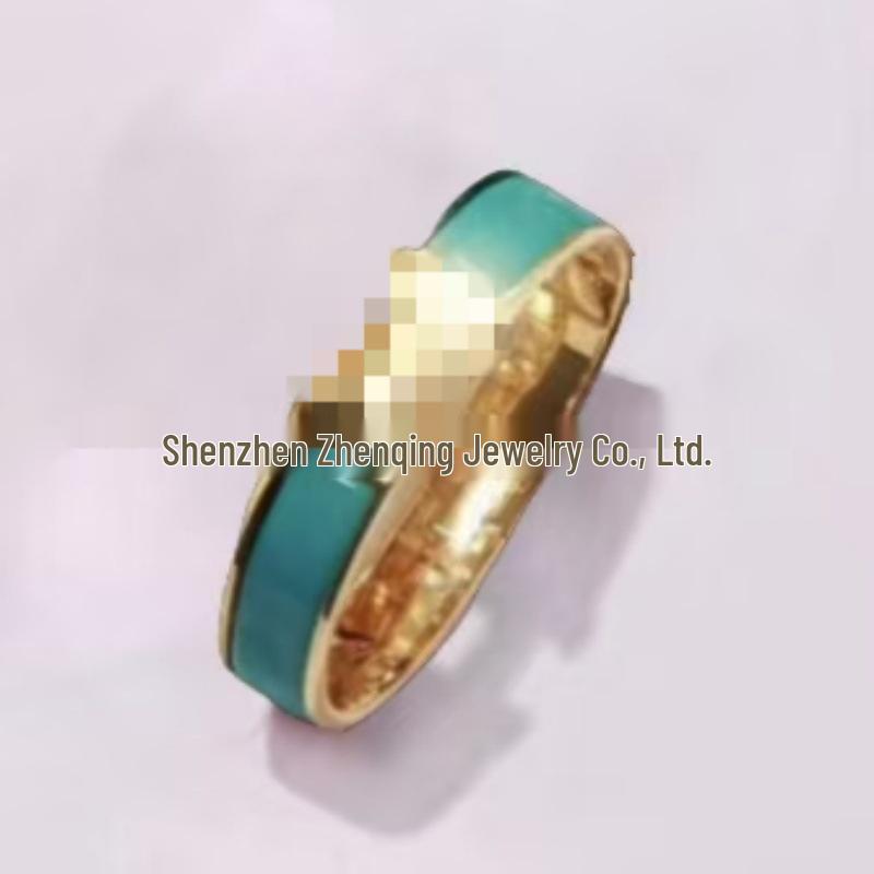 Náramek s písmenem H pozlacený 18k smaltovaný - Klasická móda, Více barev, Ideální pro páry