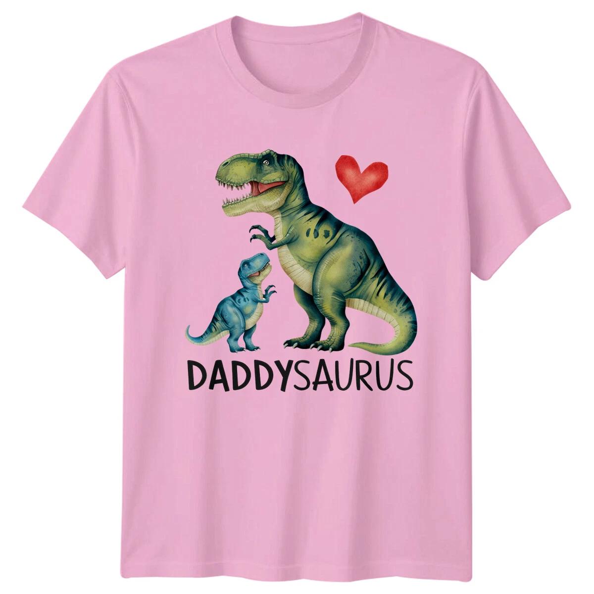 DaddySaurus T Shirt Fathers Day Dinosaur Dad Gift T Rex Lover Tee 2 2XL