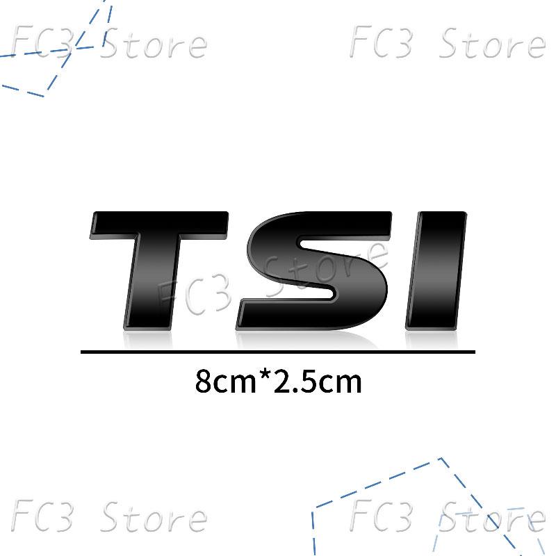 New 3D ABS Plastic Car Styling TSI Logo Emblem Rear Bumper Trunk Badge Sticker For VW Volkswagen Golf 4 5 6 MK6 MK7 Jetta Passat GJ4