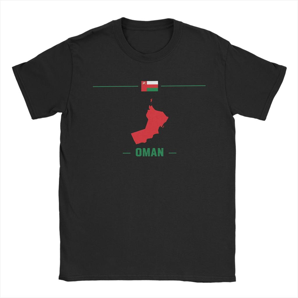 Oman Map T Shirt Mens Pure Cotton Fashion for Male TShirt Flag National Pride Heritage Silhouette Tees Short Sleeve Clothes