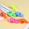 Multiple Colors Smile Face Whistle with Rope Random Mix 5/10/20PCS Pack Whistles Featival Party Atmosphere Noise Maker Props ZYF