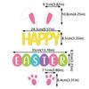 Photo Props Cartoon Easter Door Hanging Colorful Paper Bunny Egg Decoration Handmade Rabbit Door Wall DIY Pendants Party Favors