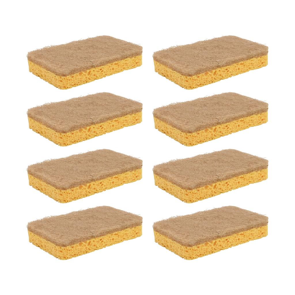 Eco Compostable Dish Sponge 20 Pack for Heavy Duty Kitchen Cleaning Tasks