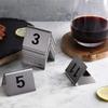 10 Stück/Set Tisch Nummernschild aus Edelstahl Doppelseitig Nummeriert 1 bis 20 Digitale Kartenplatte Restaurant Hotel Schreibtischnummer