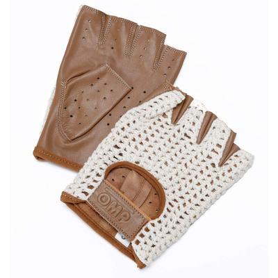 OMP Racing Tazio Gloves S Brown X Ivory