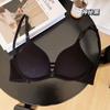 Sexy pure desire seamless front buckle women's thin no steel ring big halter beautiful back bra cover summer