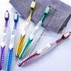 Manual Toothbrushes 5 Pack Medium Hard Bristles Non Slip Ergonomic Handle Perfect for Travel & Home Use