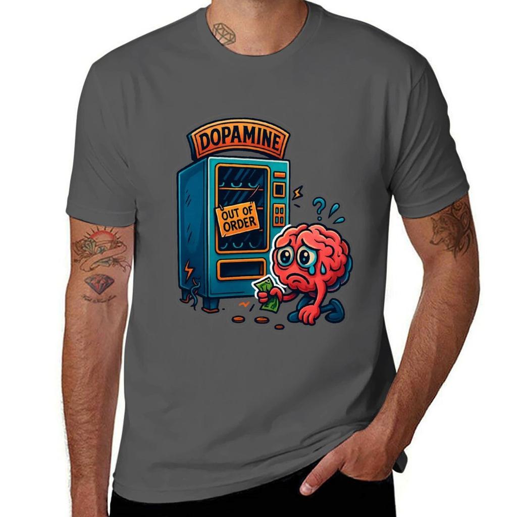 We Are Out Of Dopamine Tshirt Fashion Simple Casual Tee Shirt