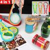 Multifunctional 4-in-1 Bottle Opener Kitchen Multi-Function Can Openers Bottle Opener Non-Slip Labor-Saving Twist Bottle Lid Opener