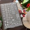 Nail Art Stamping Plates - Star, Polka Dot, Lines, Grid Lace Textures