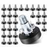 ABUL-30-Piece Furniture Feet Pads Black Plastic Furniture Legs Adjustable Leveling Feet Table Feet Furniture Bottom Feet