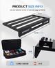 STRICH Guitar Pedal 56 X 32cm Aluminum with Carry Lightweight Effects Guitar Pedal Standard 22 Board, Alloy, Bag, 1.21kg Board, (Angled)