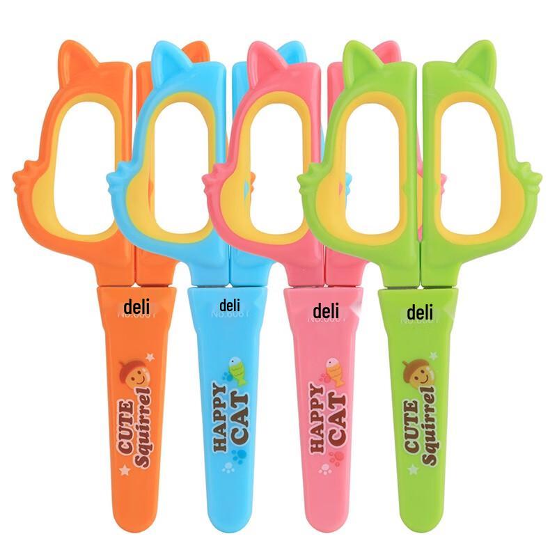 Deli 6061 Student Cartoon Safety Scissors