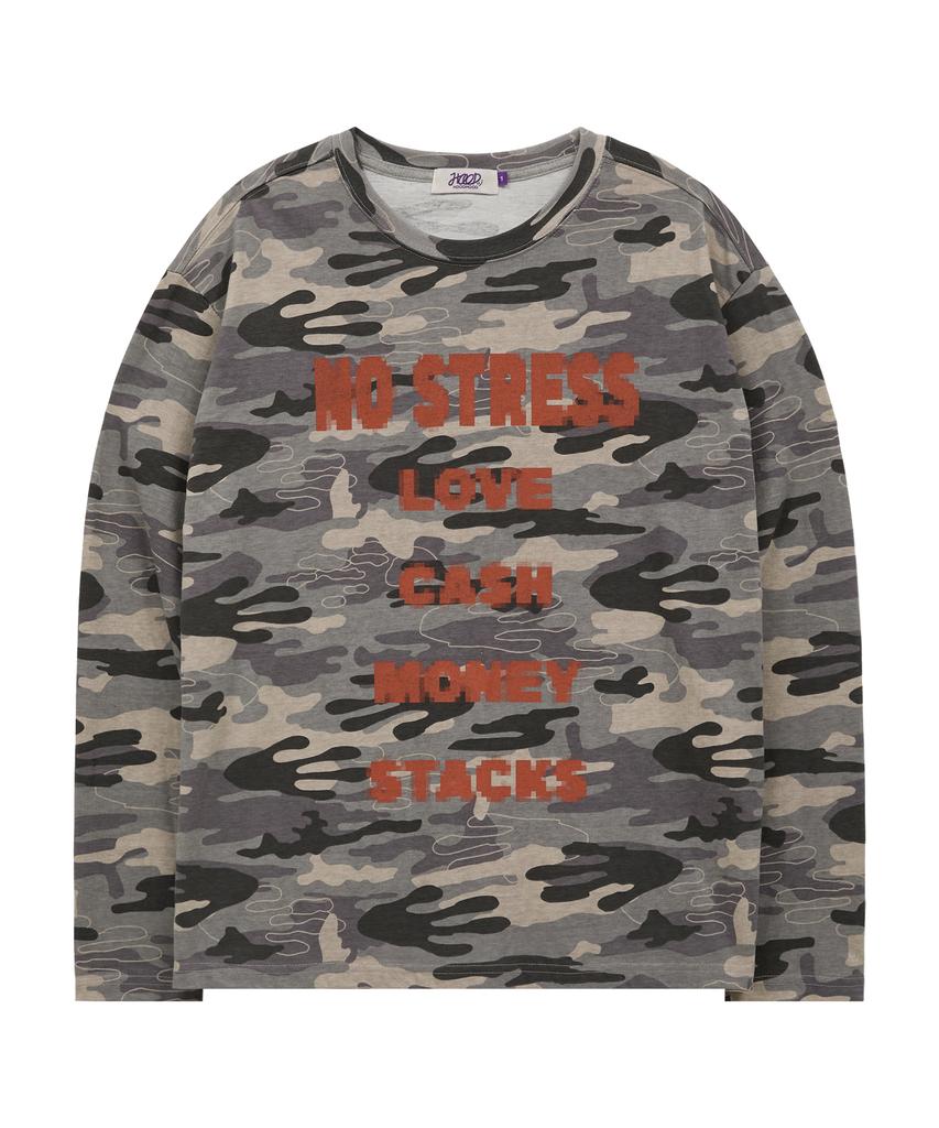HOODHOOD No Stress Long Sleeve T-Shirt Camo