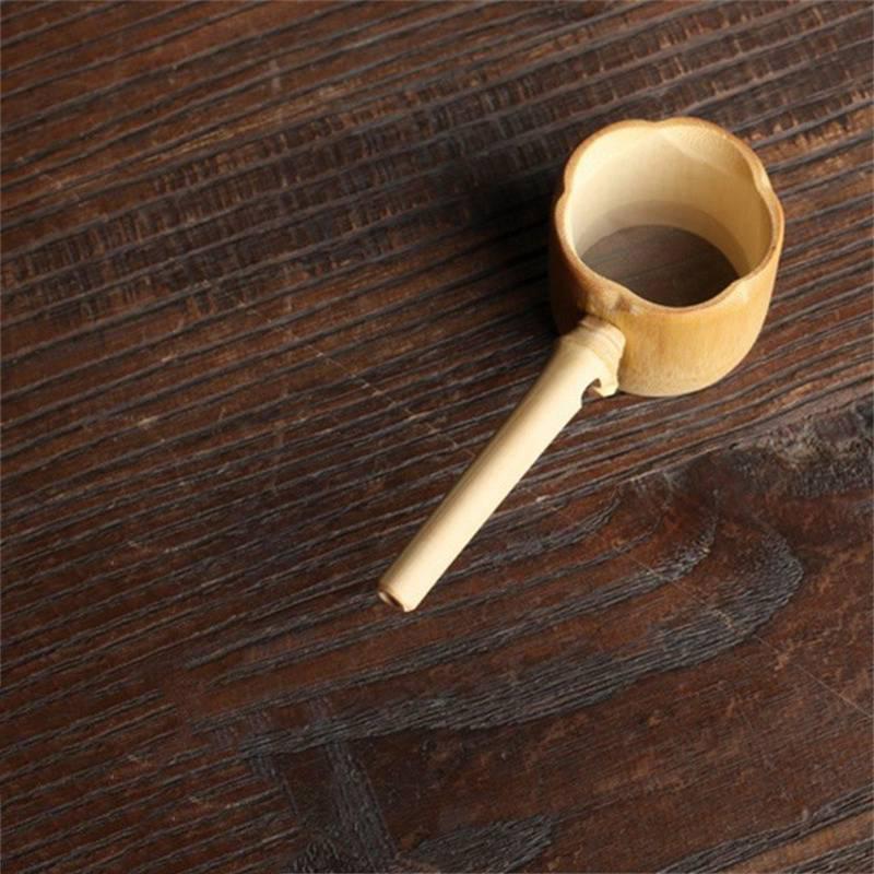 Japanischer Teismus Dekor für Teezeremonie Rattan Kürbisförmiges Teezubehör Teeblatttrichter Teetischdekor Teesiebe Bambus