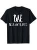 Best Aunt Funny Graphic T-Shirt - Short Sleeve Casual Shirt