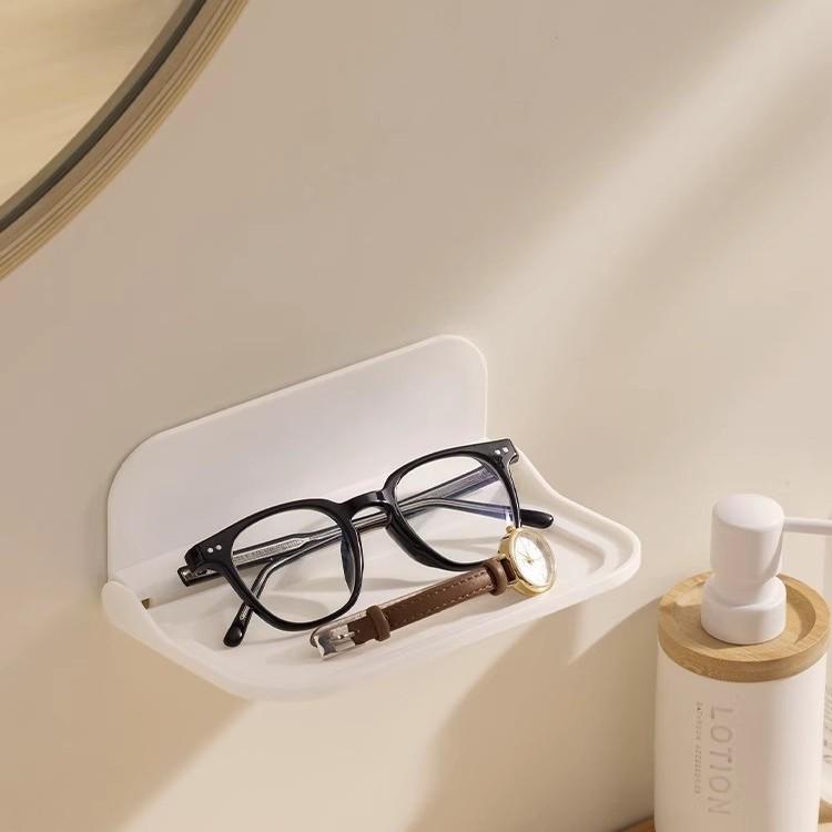 Wall-Mounted Foldable Storage Rack for Bathroom, Kitchen, and Bedside