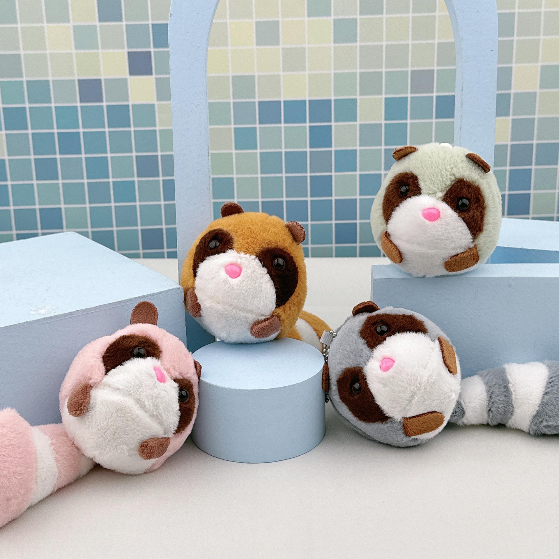 

Quirky Koala & Raccoon Plush Keychain for Couples Height 15 cm
