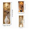 3pcs Self-Adhesive Flower Visual Wall Stickers Modern 3D Effect Wall Stickers  Staircase Entrance