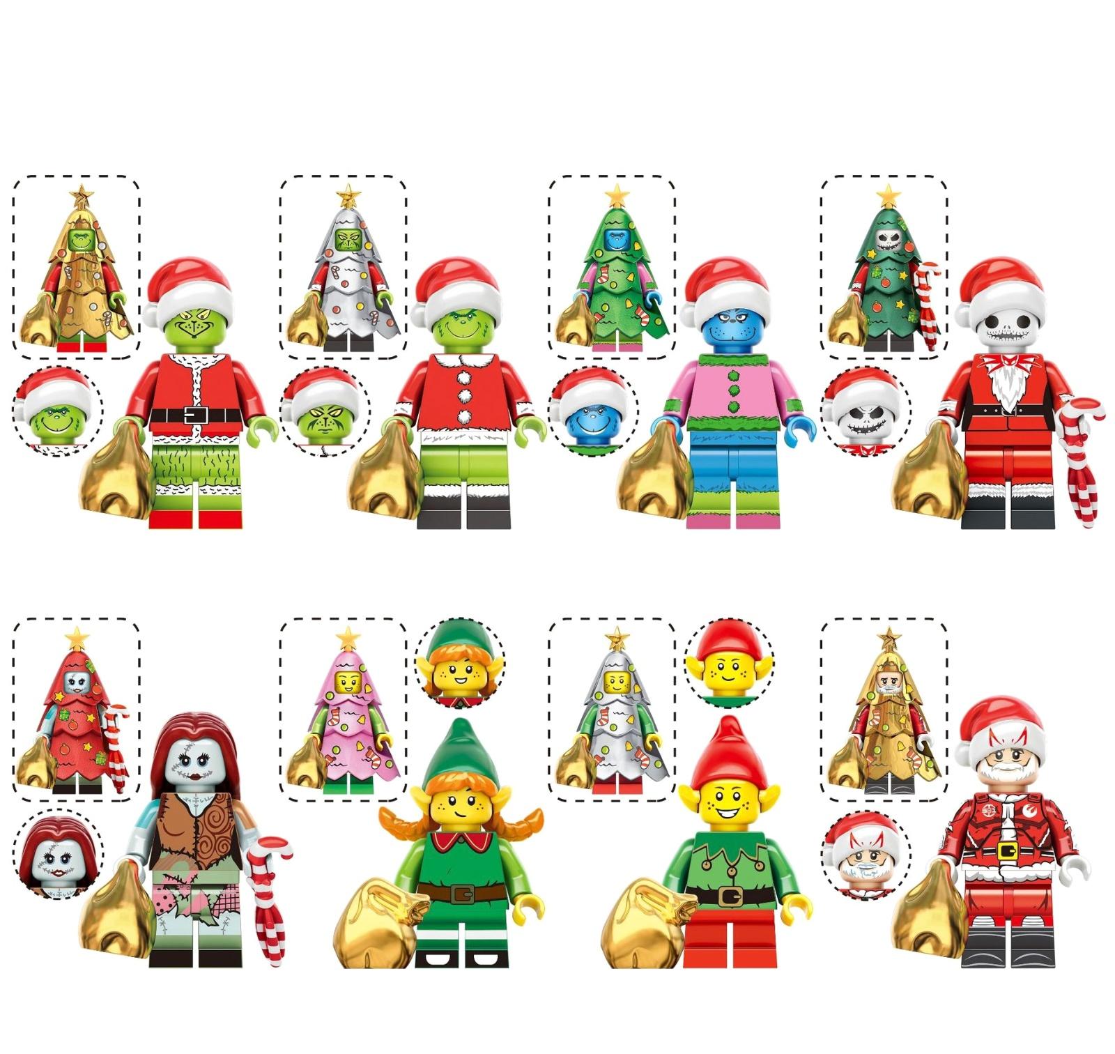 

Christmas Series Holiday Building Block Figurines One Size