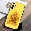 V-Van G-Gogh S-Starry Sunflowers Phone Case For Samsung Galaxy A73,A72,A71,A70,A53,A52,A51,Others Soft Black Cover