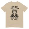 Wünschte, ich hätte keine kritischen Denkfähigkeiten Lustiges Frosch Sarkastisches Grafik-T-Shirt Geschenk