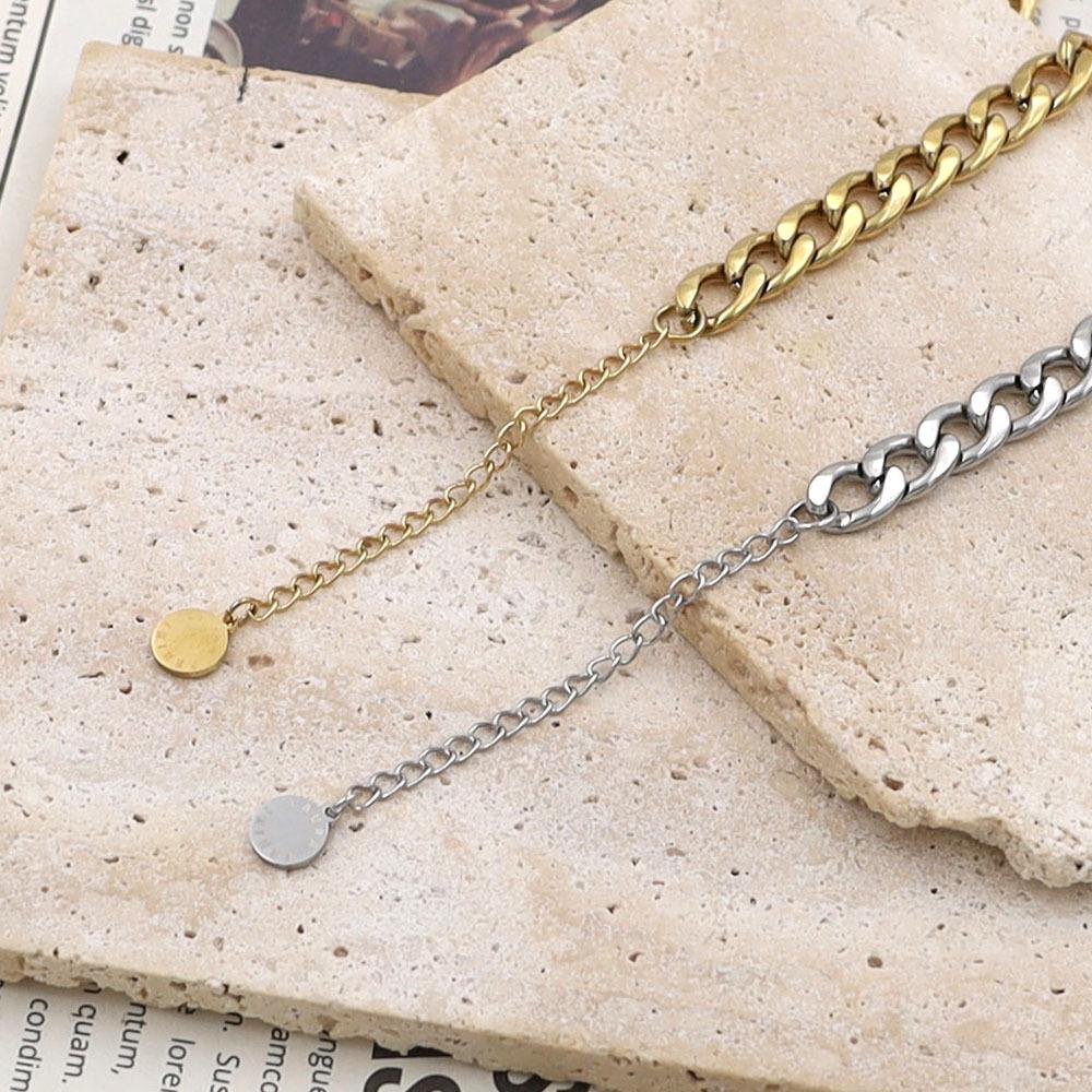Personalized Metal Wind 18K Gold Titanium Steel Jewelry Bracelet Fashionable And Simple Nk Chain Jewelry Does Not Fade