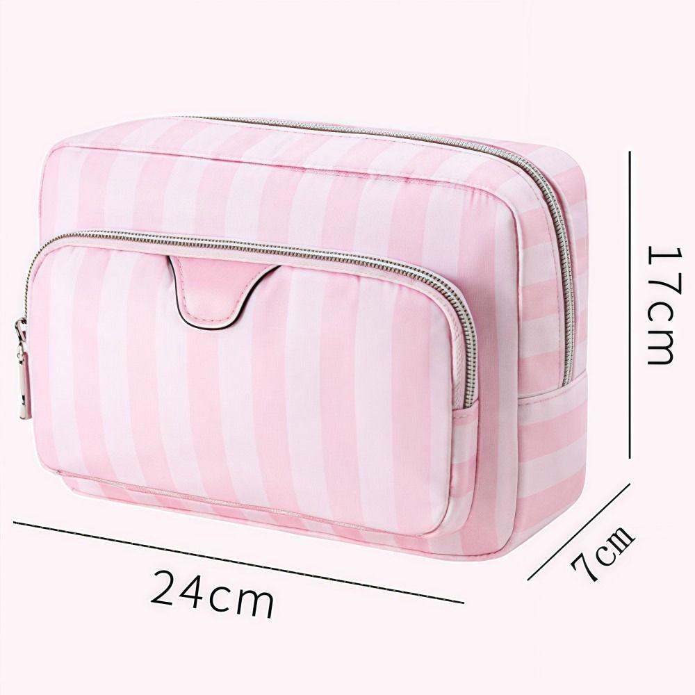 Large Capacity Handheld Makeup Bag Portable Oxford Cloth Cosmetic Storage Bag Minimalist Style Travel Design Wash Bags