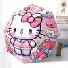 1pc Hello Kitty,Pastel Automatic Umbrella-Foldable, Durable 8-Bone Design, Compact and Stylish, Great for Camping, Halloween, Christmas, Mot