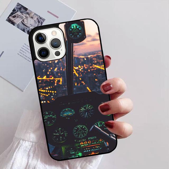 

AIRCRAFT COCKPIT DASHBOARD Phone Case Cover For iPhone 17 Air 13 15 Pro Max 16 14 Plus 12 11 Apple max coque iPhone 15