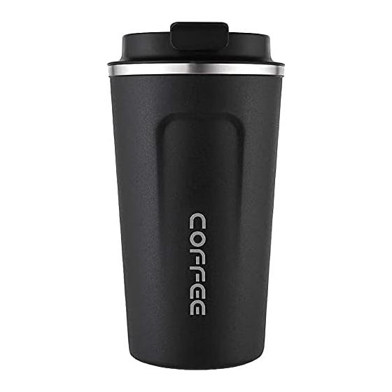 [Morning Place] Stainless Steel Tumbler Vacuum Insulated Direct Drip Warm/Cold Portable (510ml Black)