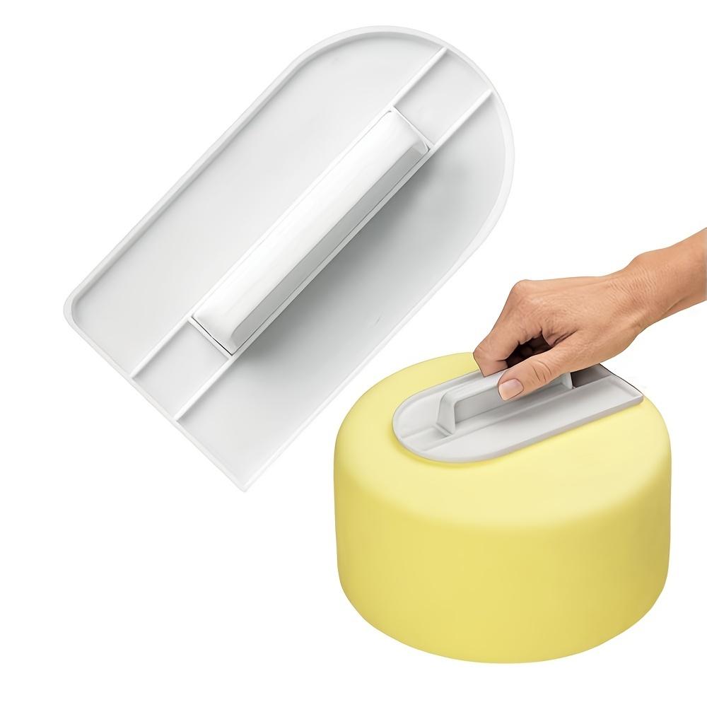 1 pz Accessorio per piatto girevole per torta fai da te Set multifunzionale per lisciare la crema per torte Raschietto in plastica Strumento per la cottura