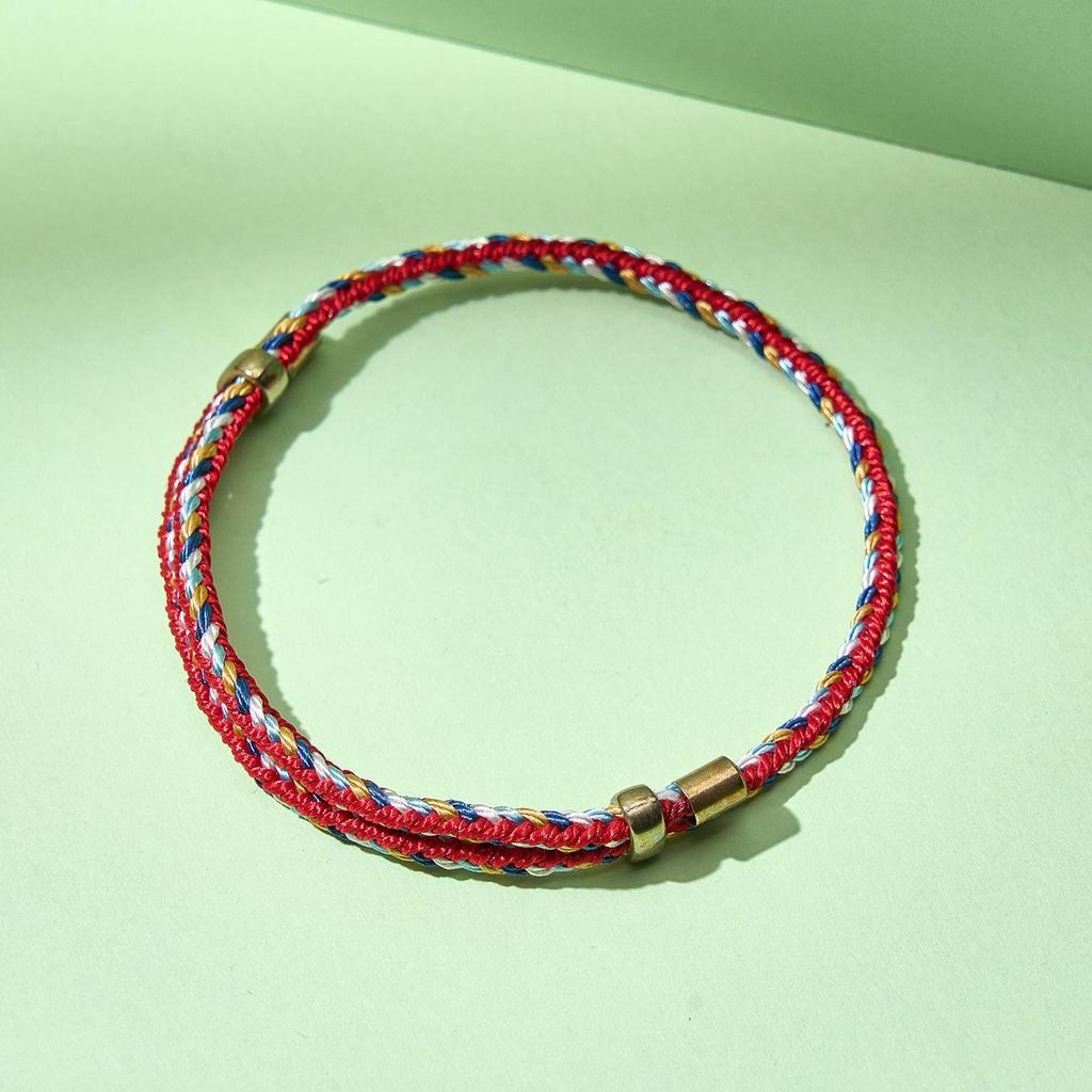 Zongbao Dragon Boat Festival Five-Color Handmade Bracelet – Children's & Adults' Handwoven Jewelry Gift
